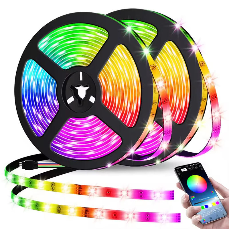App Control 5V 2835 USB Flexible 5050 RGB Strip Ribbon Diode For Festival Bedroom TV Desk Decoration