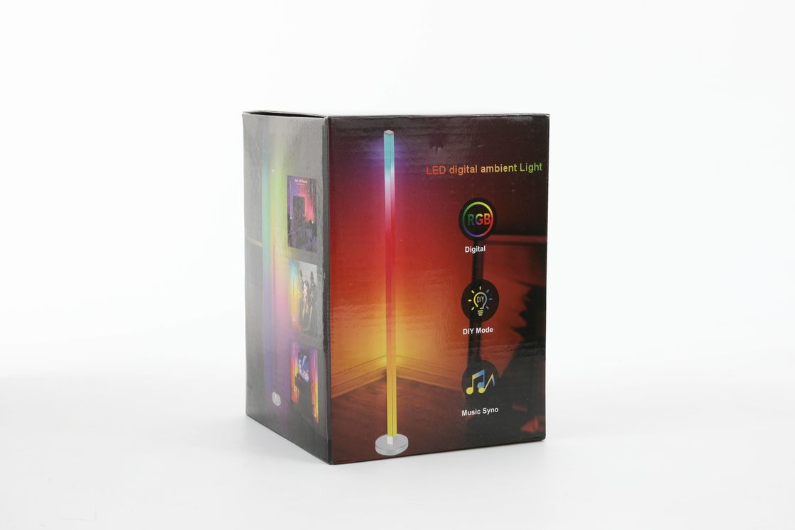LED USB Corner Floor Light dengan Rating IP20 Mode Penghematan Energi Bentuk Bayangan Silinder