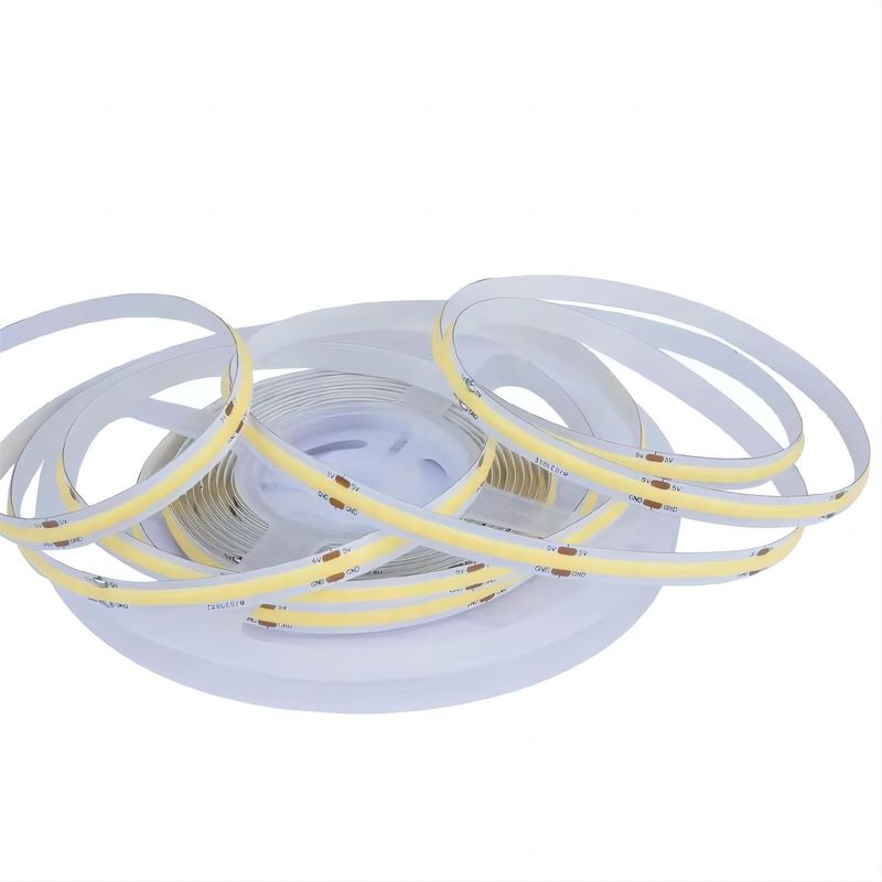 300 leds Dampproof Disesuaikan 90Ra No-voltage COB LED Strip Dengan 4cm Cutting Length Untuk Pencahayaan Rumah