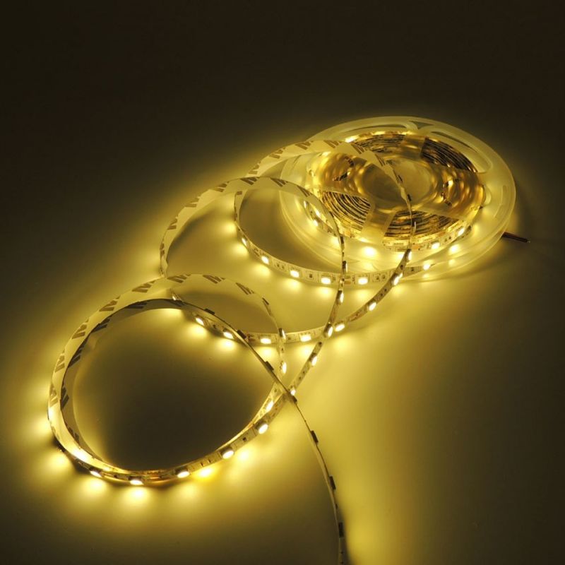 5m/roll SMD2835 Fleksibel LED Strip 120LEDs Pabrik Langsung Kualitas Baik 8mm PCB IP20 Dekorasi dalam ruangan