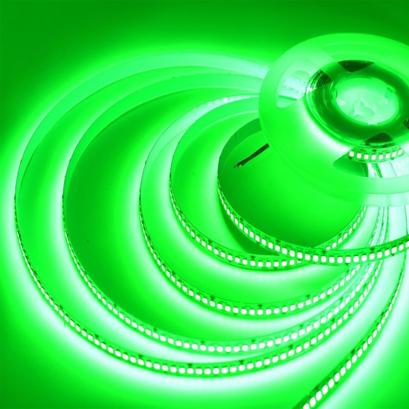 24V Cahaya Tinggi 240LEDS SMD 2835 LED Strip Light 1200LEDs 16.4Ft Tidak tahan air Warna Merah Hijau Biru Oranye Untuk KTV