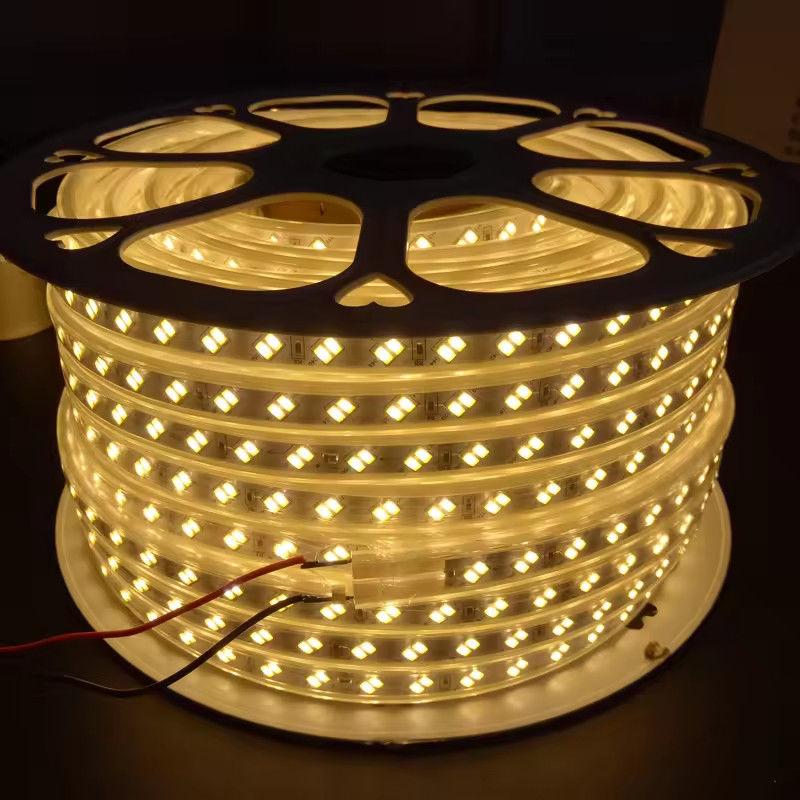 220V SMD5630 5730 120 Strip LED Dengan Umur Panjang Desain Baris Ganda Sertifikasi CE / RoHS Di Eropa