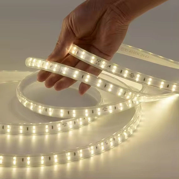 220-240V SMD2835 120D 10W/M Strip LED Berwarna Dengan 80 Cri Long Life Span Sertifikasi CE/RoHS Di Amerika Selatan