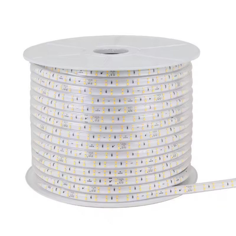 220-240V SMD2835 120D 10W/M Strip LED Berwarna Dengan 80 Cri Long Life Span Sertifikasi CE/RoHS Di Amerika Selatan