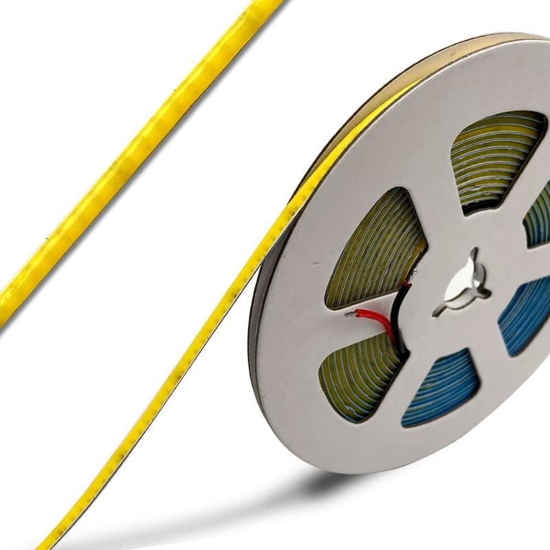 3mm Lebar Super sempit COB LED Strip 400Leds / m Es Biru 5m Lebih Lama Umur Lampu kustom