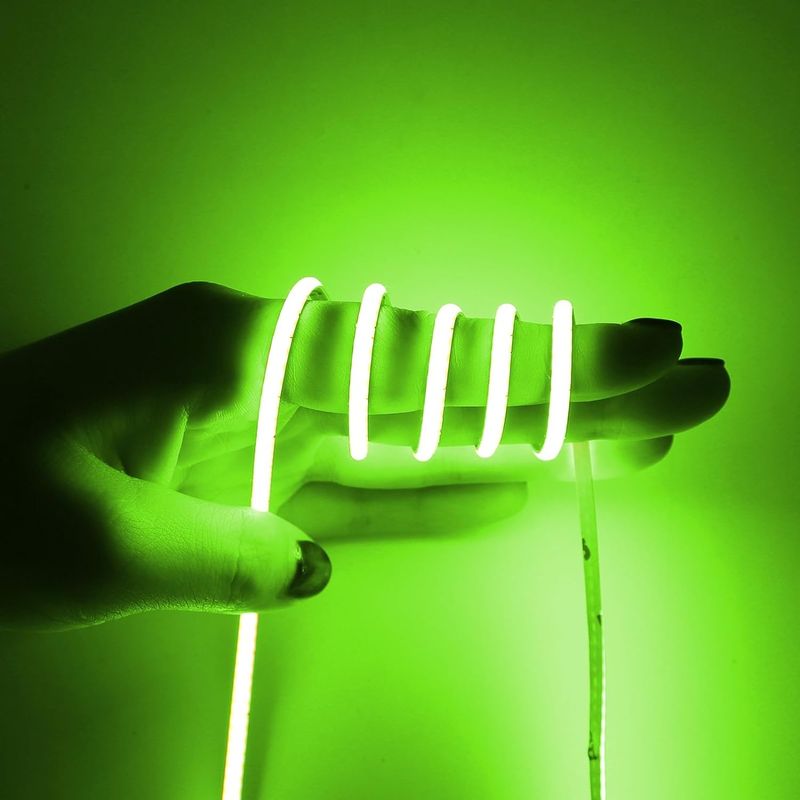 3mm Lebar Super sempit COB LED Strip 400Leds / m Es Biru 5m Lebih Lama Umur Lampu kustom