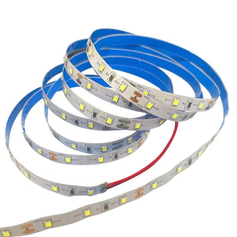 60 leds/m 2835 LED Strip Light 5m/Roll 20-22LM 120° Beam Angle 2700 4000k 6000K Solusi Pencahayaan Indoor untuk rumah