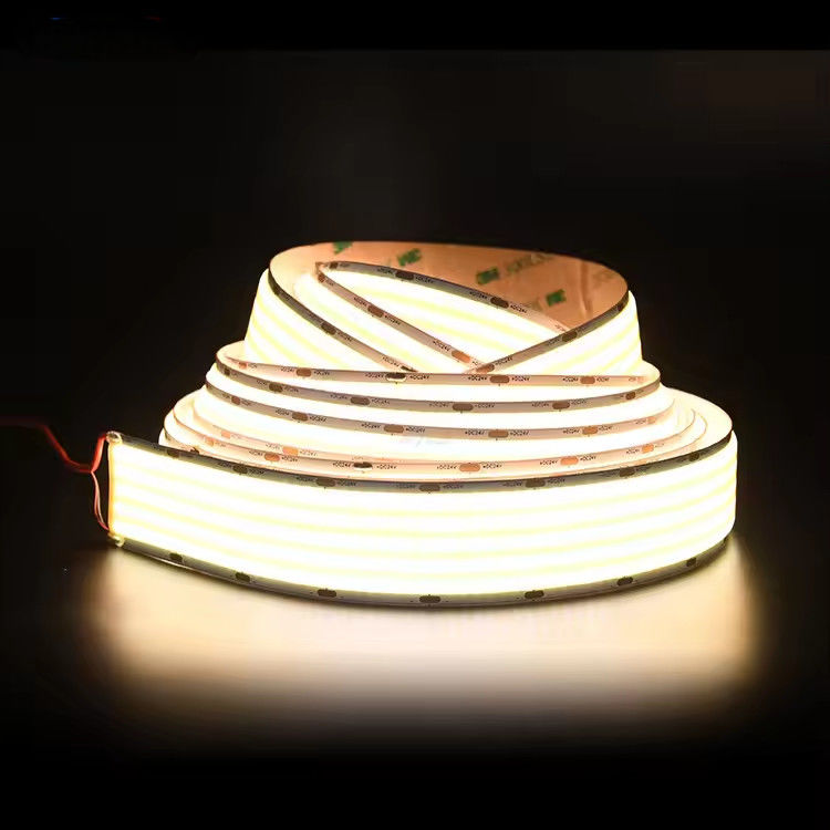 Baru datang super lebar lebar 30mm 1600leds COB led strip 5 baris 40W / M 90 CRI 2700K 6500K COB LED Strip Lampu untuk ruangan