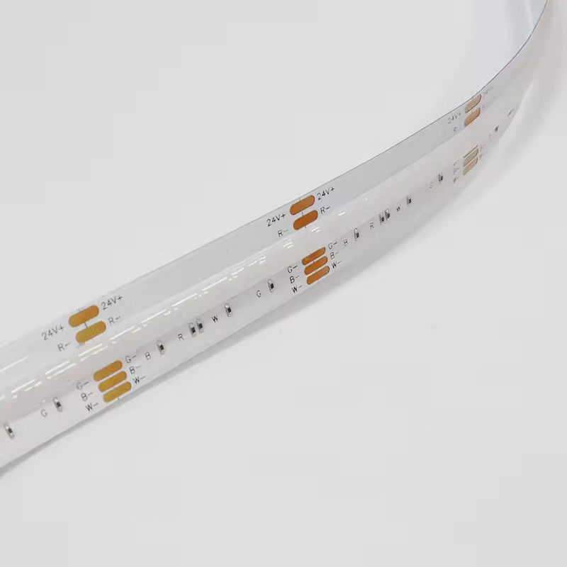 Super kecerahan COB led strip RGB 12mm multi warna 120 derajat super lebar 1080 LEDs / m COB strip cahaya penuh warna