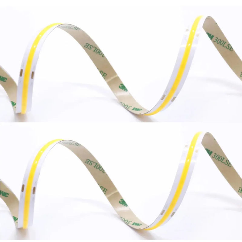 Dimmable IP20 Rated 320LEDS 90Ra COB LED Strip 10W/M Untuk pencahayaan dalam ruangan