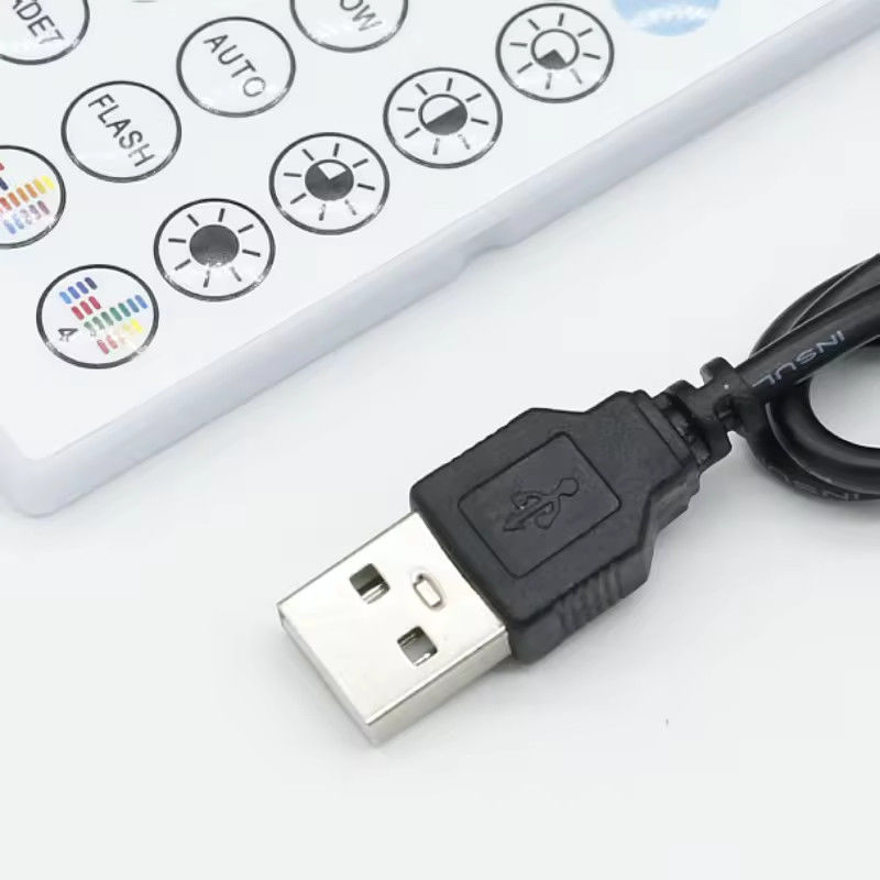 Smart LED 5V 44ekys RGB LED Strip controller wifi tuya APP USB Bluetooth dimmer luce striscia Controller untuk LED Strip