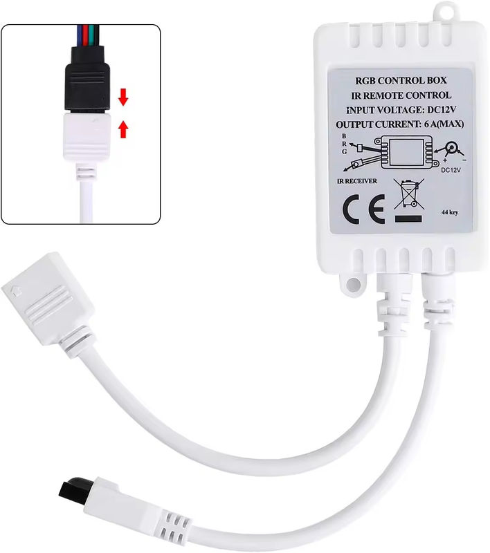 Pabrik asli 44kunci 5V 12V 24V RGB dipimpin Controller RF nirkabel dipimpin cahaya Monochrome Dimmer remote controller untuk dipimpin