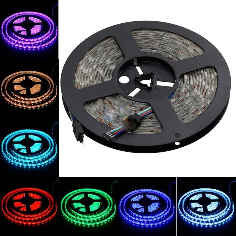 5Meter 150 leds TV lampu latar led strip DC5V remote control 24key SMD5050 RGB Strip Tira USB port Strip Fleksibel dipimpin