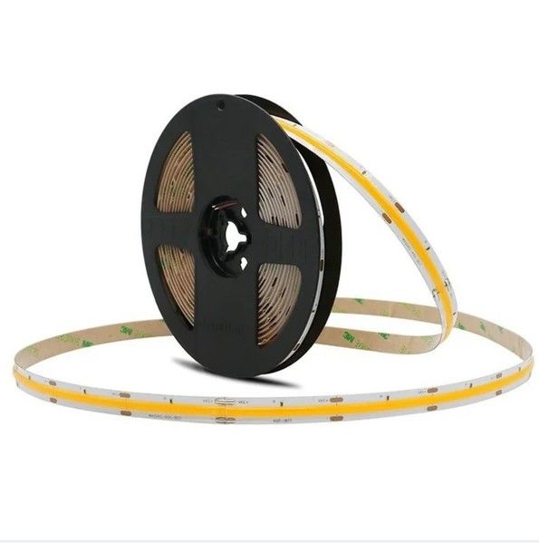 Sertifikat 10W/m 2700K-6500K 90 CRI CRI LED Strip COB disesuaikan untuk pencahayaan dimmable