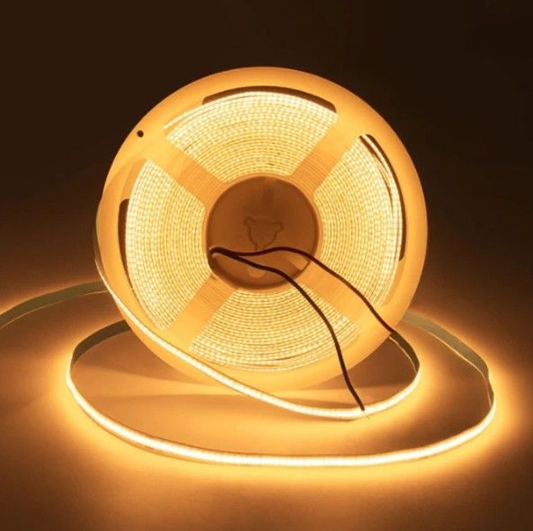 Sertifikat 10W/m 2700K-6500K 90 CRI CRI LED Strip COB disesuaikan untuk pencahayaan dimmable