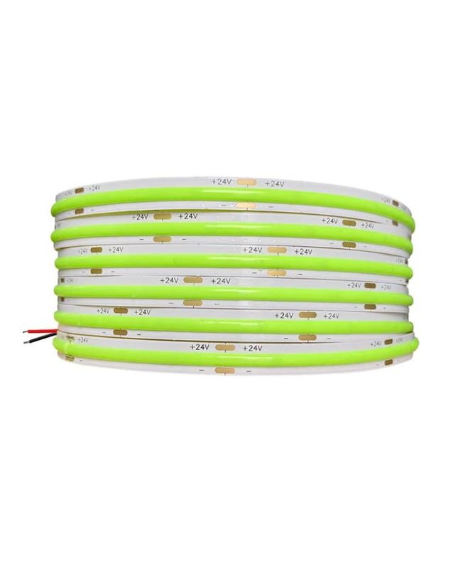 Sertifikat CE ROHS COB Strip Light Merah Hijau Biru Pink Densitas Tinggi 480 Strip Light Flexible Board 24V 12V