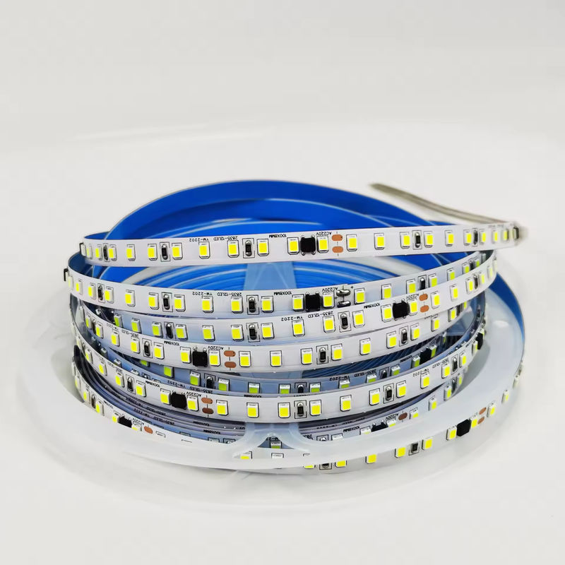 120LEDs/m Fleksibel LED Strip untuk Indoor No Driver Needed CRI80 2835 SMD 8mm PCB Panjang 5M/10M