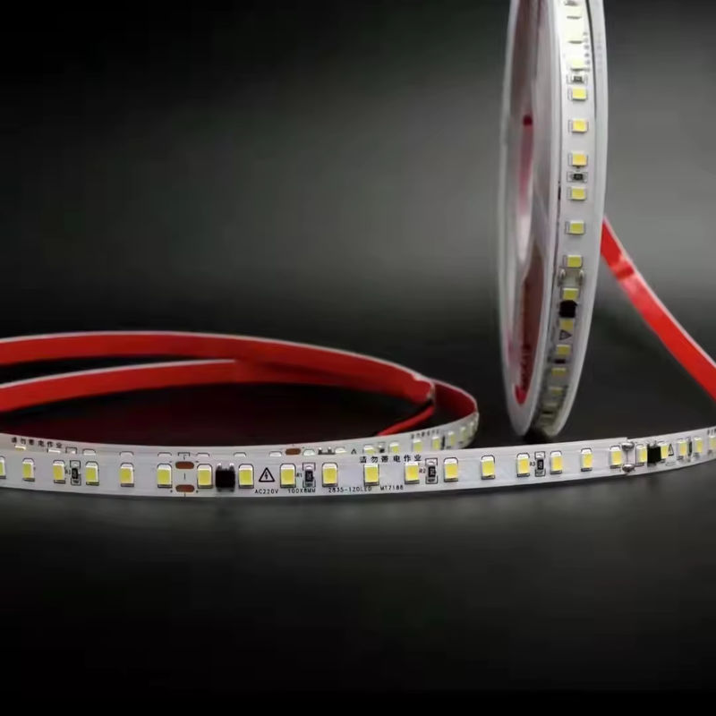 Lampu LED 110V 10cm yang dapat dipotong IP65 120 LED 2835 Lampu pita strip LED Non-Waterproof IP20 Fleksibel LED Strip