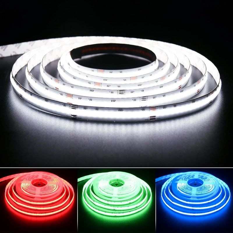 784 LED/m RGBW Chip COB LED Strip Dimmable -20°C sampai 60°C DC 24V Input Voltage