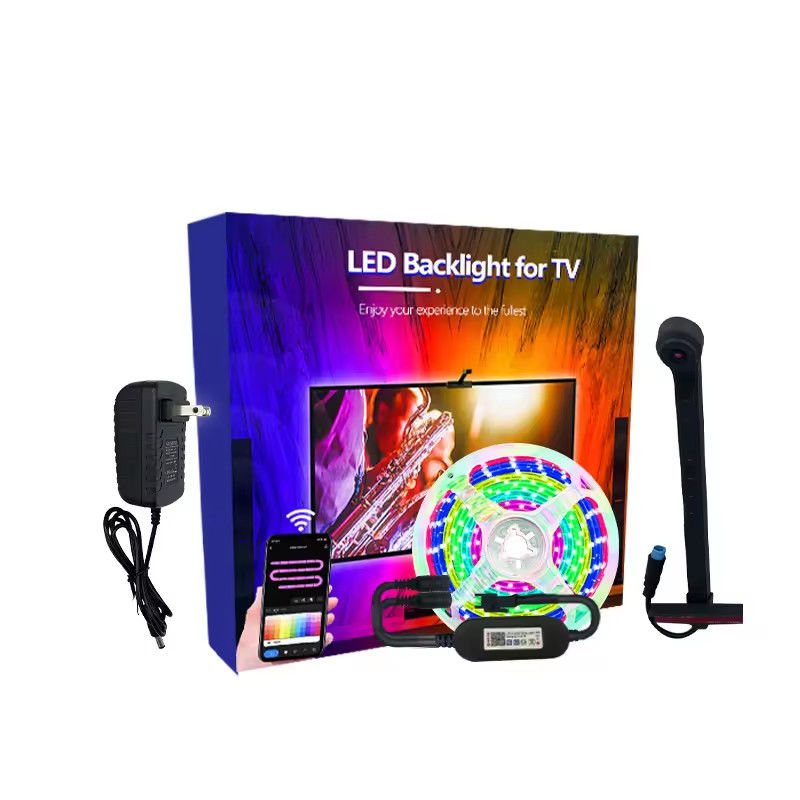 Dekorasi Rumah 3.8M 5M USB IP20 TV LED Lampu Belakang Dengan Musik WIFI TUYA Smart Home APP Control