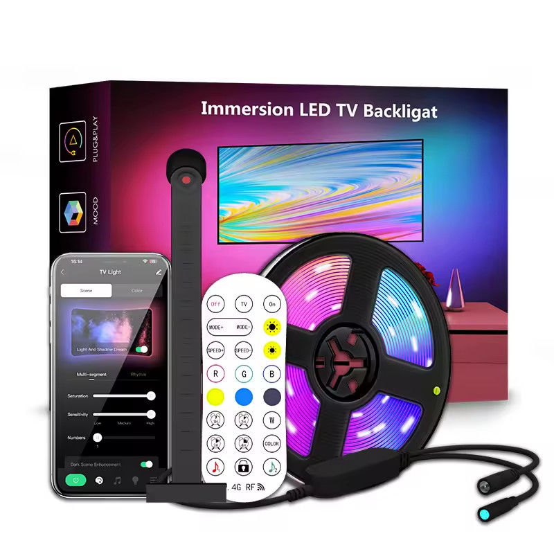 Dekorasi Rumah 3.8M 5M USB IP20 TV LED Lampu Belakang Dengan Musik WIFI TUYA Smart Home APP Control
