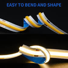 COB LED 10W 12W 110LM 320d/m Double PCB DC 12V 24V 220V CRI 90Ra 10meter Free Tailoring Strip