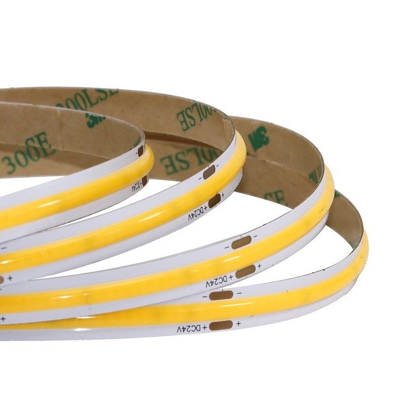 COB LED Strip Light 240d/m 90LM 80Ra 10W/M 220V untuk pencahayaan rumah penuh