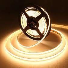 COB LED Strip Light 240d/m 90LM 80Ra 10W/M 220V untuk pencahayaan rumah penuh