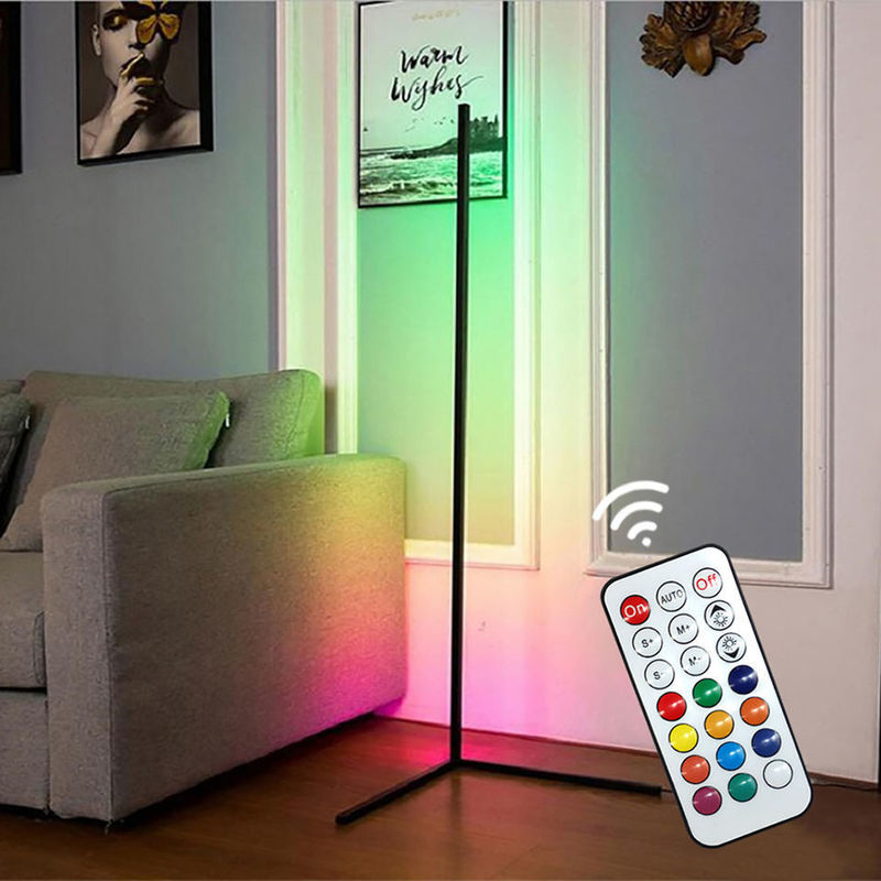 Modern Dekoratif Lampu Indoor Lampu Lantai LED RGB IC Smart Corner Atmosphere Light