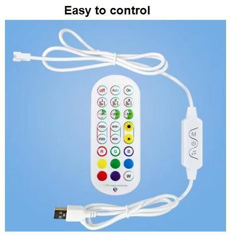 Modern Dekoratif Lampu Indoor Lampu Lantai LED RGB IC Smart Corner Atmosphere Light