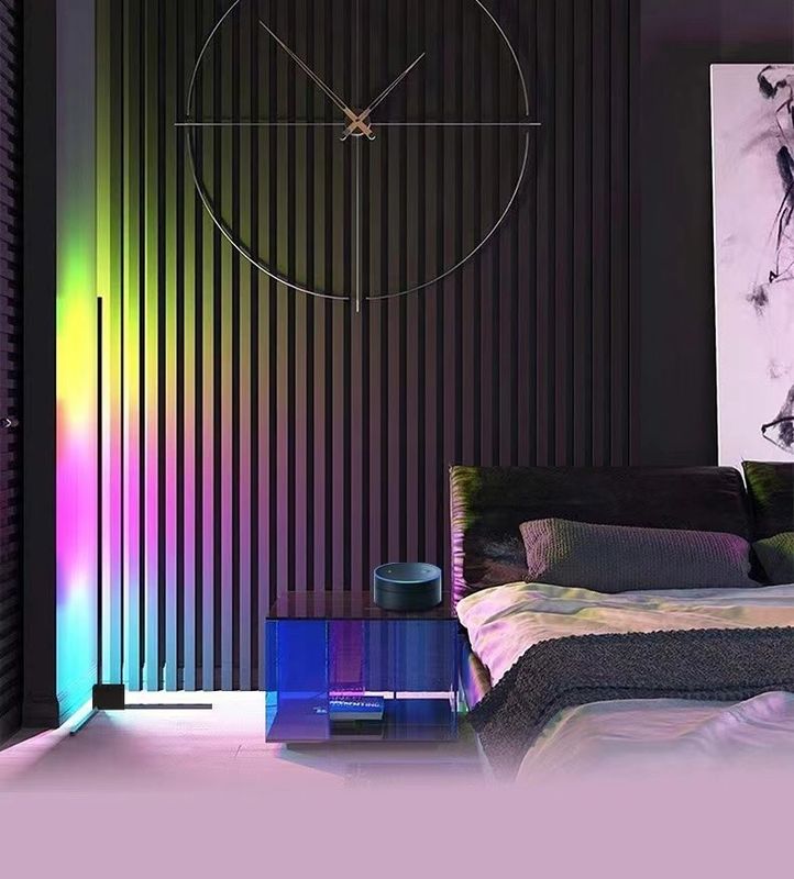 Modern Dekoratif Lampu Indoor Lampu Lantai LED RGB IC Smart Corner Atmosphere Light