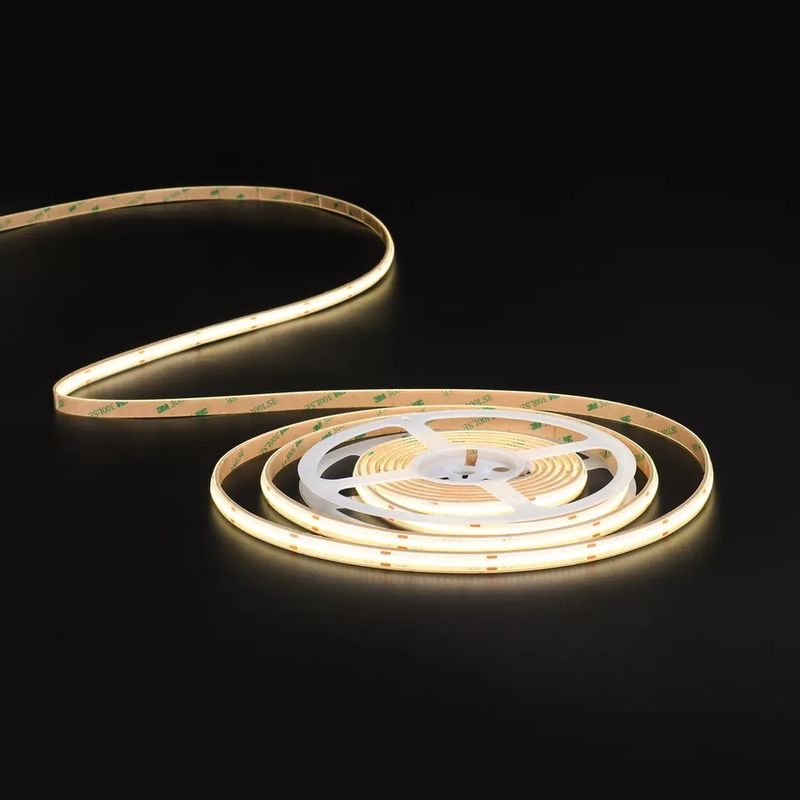 Real Double PCB Low Voltage COB LED Strip untuk Dekorasi Indoor dan Berat Produk 0,2kg