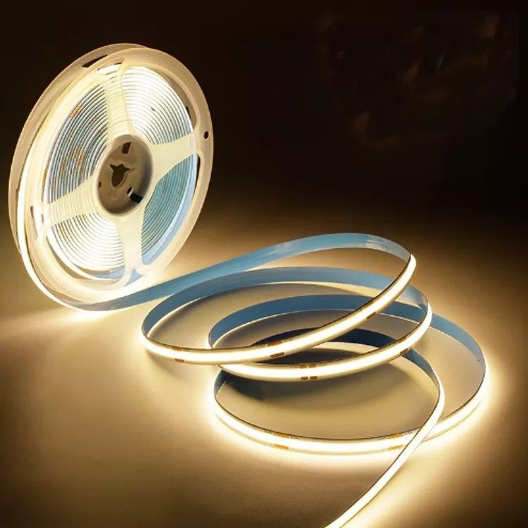 8mm Led Cob Strip 24v Lampu Strip Usb Tv Backlight Flex 12v Ultra Tipis Kecil Cob Led Strip cahaya