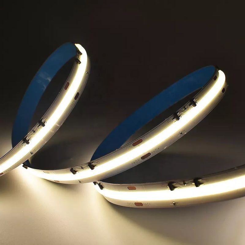 8mm Led Cob Strip 24v Lampu Strip Usb Tv Backlight Flex 12v Ultra Tipis Kecil Cob Led Strip cahaya