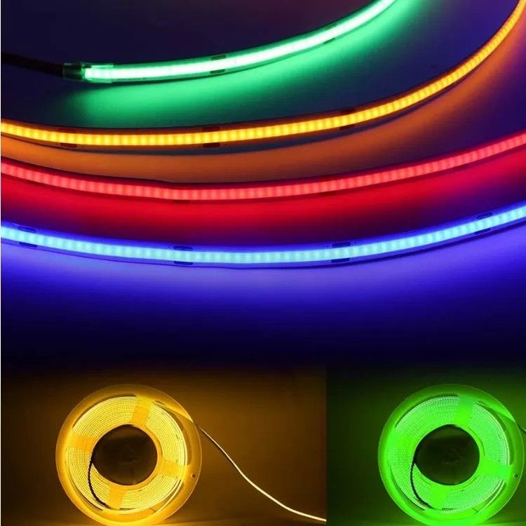 8mm Led Cob Strip 24v Lampu Strip Usb Tv Backlight Flex 12v Ultra Tipis Kecil Cob Led Strip cahaya