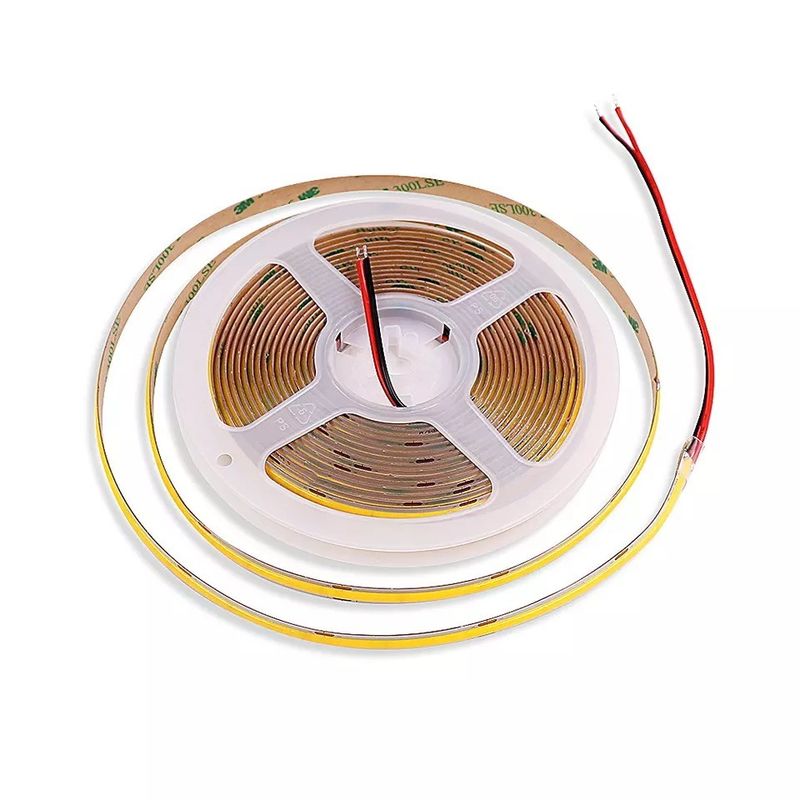 Indoor dan Outdoor 230v 220v Ac Fob Cob Led Tape Panas Putih Biru Ip65 Waterproof 0.3kg Berat Produk