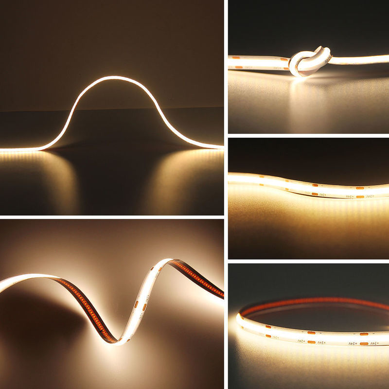 120 Degree Beam Angle COB 320 LED 24V 8mm 10mm LED Strip Light untuk Dekorasi Taman