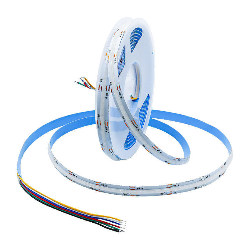 Pita LED 5 M/lot Smd 320 384 840LED/M Strip Led Cob Fleksibel Tahan Air Dc 24V Ra90 RGBCCT 3000K 4000K 6000K