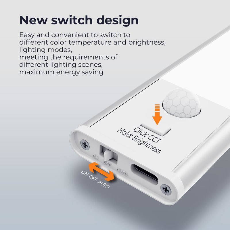 Lemari Bar Lemari Kabinet Pencahayaan Sensor Gerak LED dengan 3000K suhu warna
