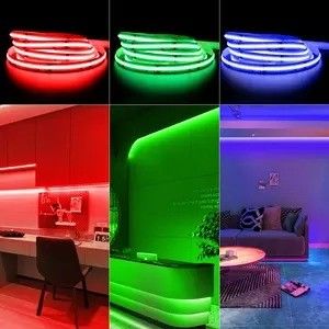 Berat Produk 0,3kg 5m 10m Smart Strip Light dengan Dream Color RGB COB Chip LED