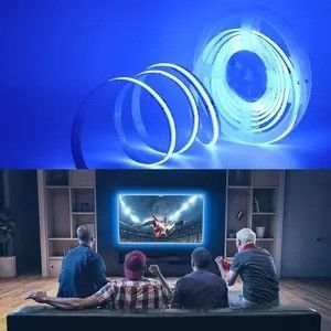 Berat Produk 0,3kg 5m 10m Smart Strip Light dengan Dream Color RGB COB Chip LED