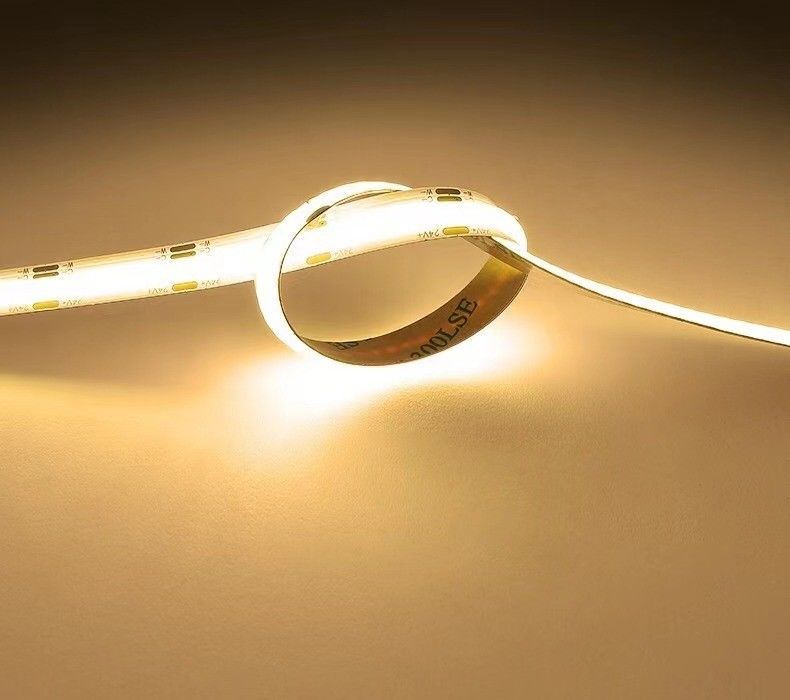 12v 24v 480 led Ce Rohs 3 Fleksibel Cahaya Cob Led Strip dengan Dimmer dan Dukungan Dimming