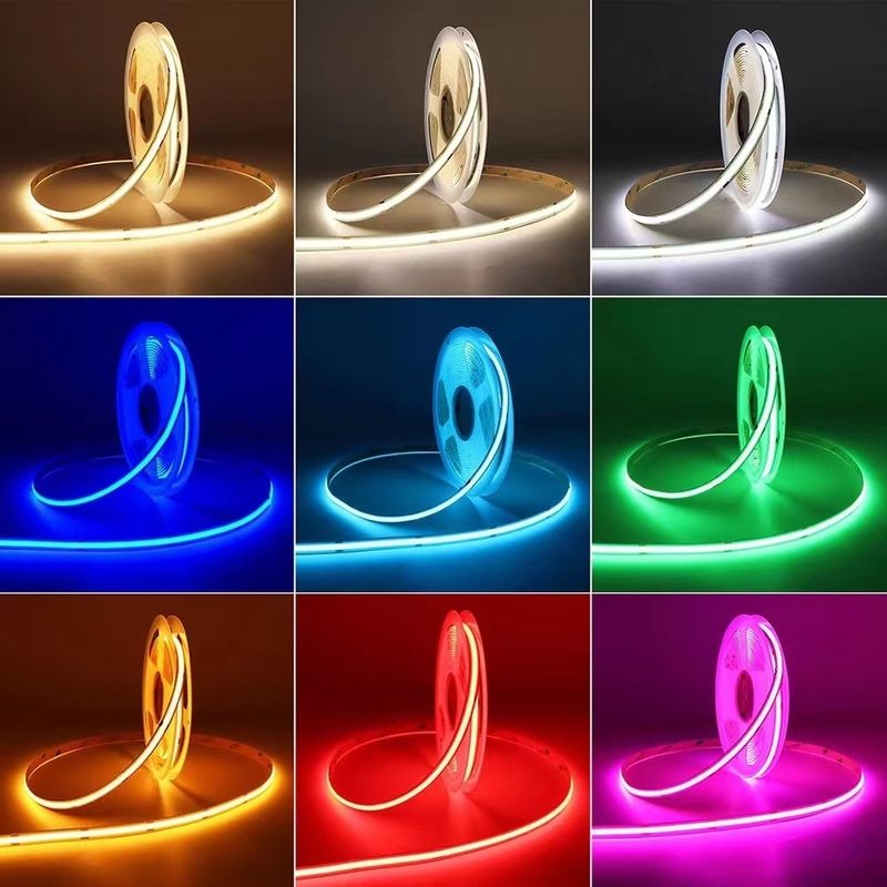 2700K 110lm 2023 HT 5m 10m 12v 24v 220v Rgbw Strip Lampu Cob Strip Led Cob