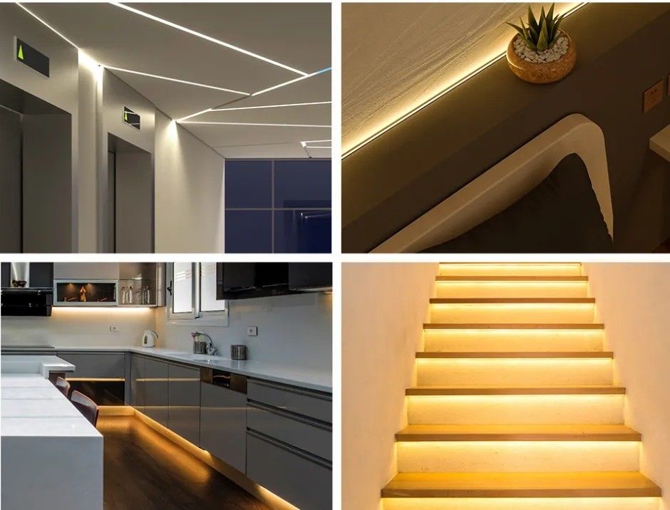 2700K 110lm 2023 HT 5m 10m 12v 24v 220v Rgbw Strip Lampu Cob Strip Led Cob