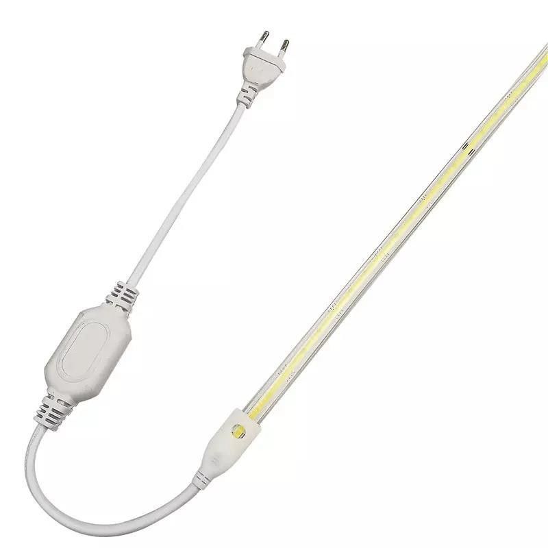 220v 280LEDs/m Putih/Putih Panas/Nutral Putih COB LED Strip CE RoHS 100m 50m Tegangan Tinggi