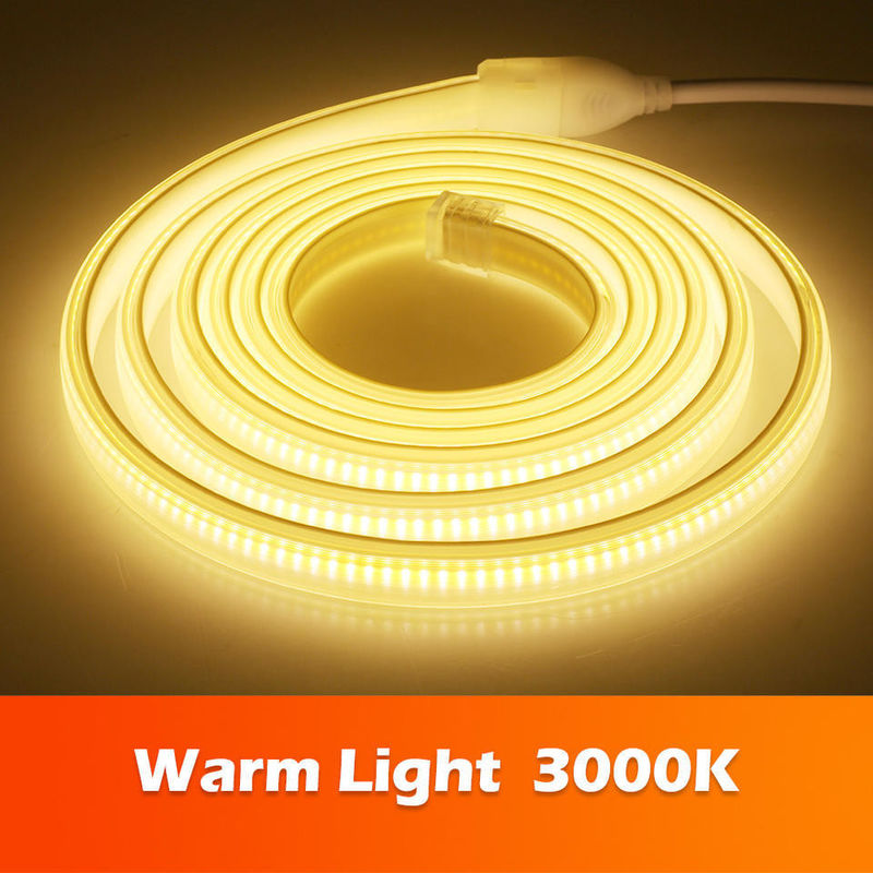 220v 280LEDs/m Putih/Putih Panas/Nutral Putih COB LED Strip CE RoHS 100m 50m Tegangan Tinggi