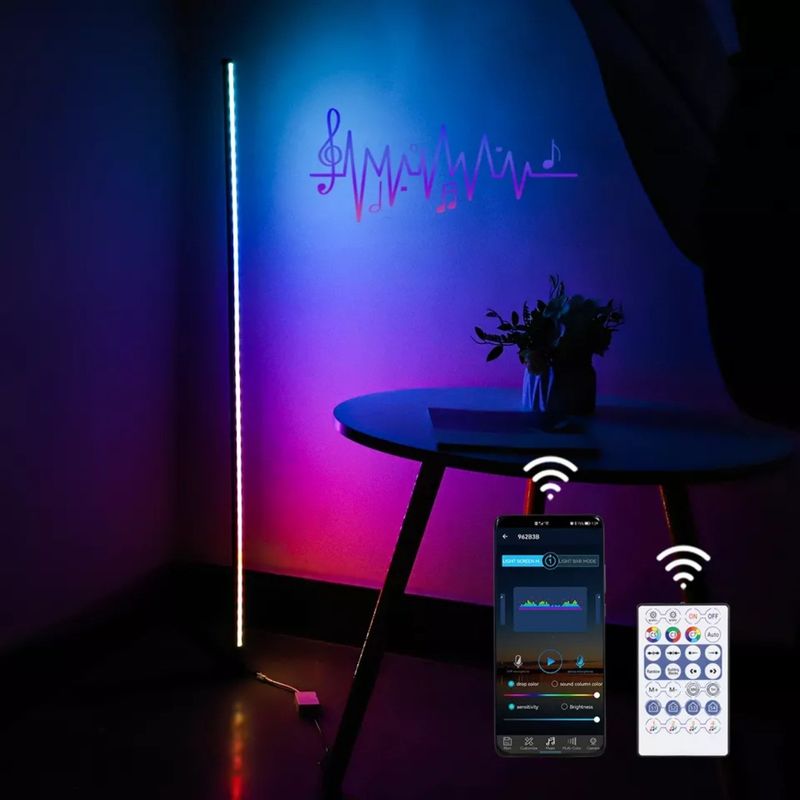 Remote Control Ambient Sunset Lamp Smart Living Room RGB Perubahan Warna Dekorasi Lampu Malam