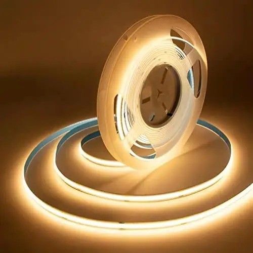 90lm/w Lampu Efisiensi Cahaya Smart COB Led Strip 12V 24V 5M 252leds untuk Iklan
