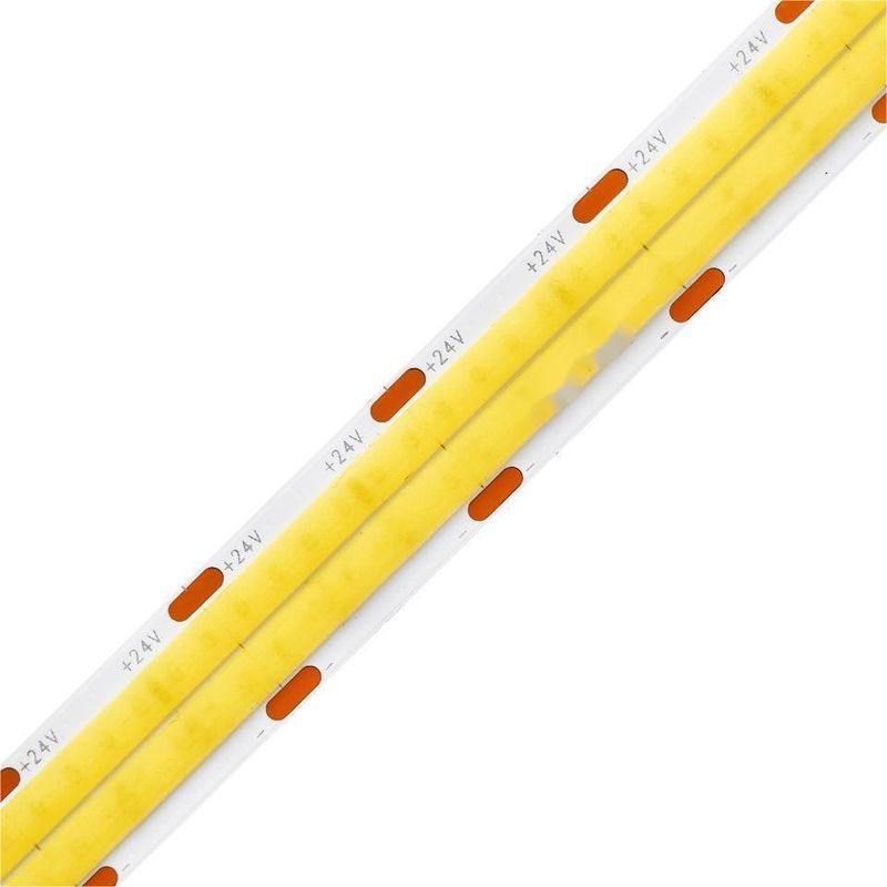 10m/roll Double Lines 600leds 12v 24v Ra80 12mm Fleksibel COB Led Fleksibel Strip Light