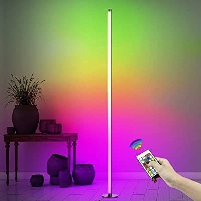 2024 Modern Silinder Rgb Berwarna-warni Led Ambient Light App Smart Atmosphere Lampu Lantai